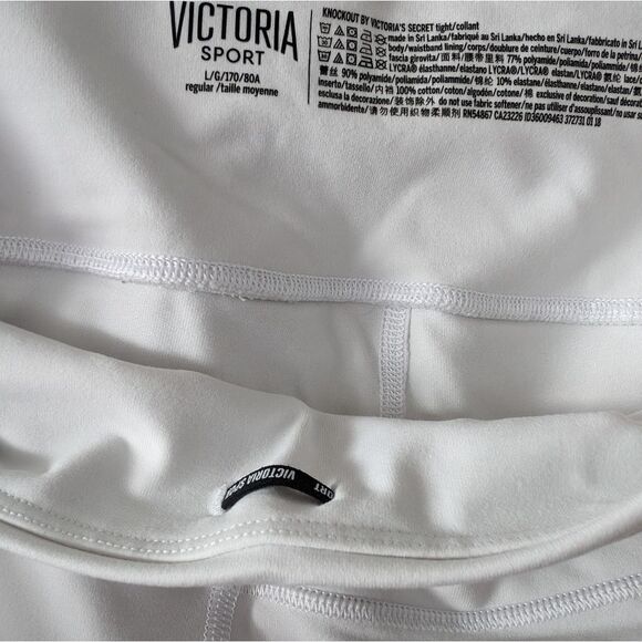 NWOT Victoria's Secret Sport Knockout Leggings with Mesh Lace Cutouts - L - Picture 7 of 9
